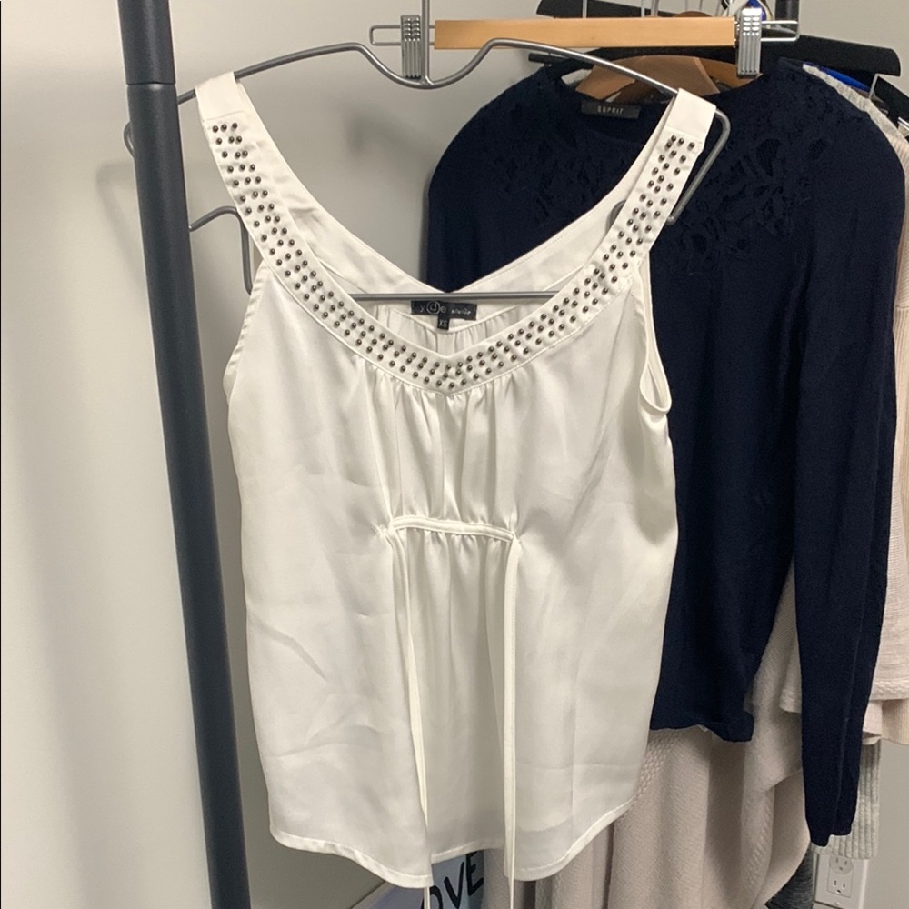 White Studded Women's Top - XS - Yde Studio - Brand New Without Tags